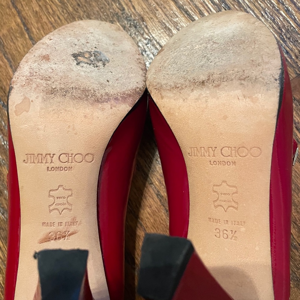 Jimmy Choo red patent leather Mary Jane - Picture 4 of 6